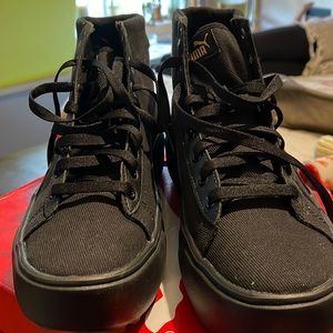Puma Black Sneakers size 9 women.